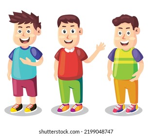 Paquete de personajes adorables para niños
