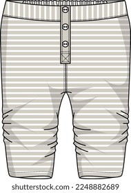 KID BOYS BOTTOM WEAR LEGGING FLAT DESIGN VECTOR