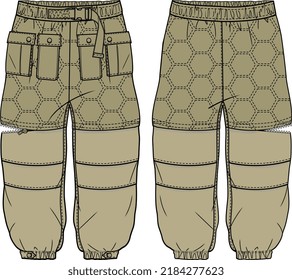 KID BOYS BOTTOM WEAR MODULAR JOGGERS AND TROSERS VECTOR