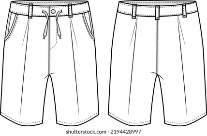 Kid Boys Bottom Wear Shorts Front Stock Vector (Royalty Free ...