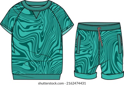 KID BOYS RESORT WEAR SWEAT SET VECTOR