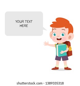 kid bubble chat vector illustration isolated