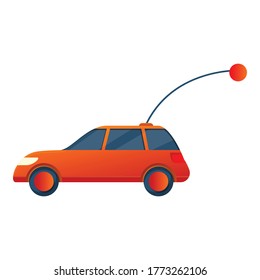 Kid car remote control icon. Cartoon of kid car remote control vector icon for web design isolated on white background