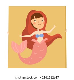 Kid in cardboard box costume. Vector illustration of playing creative girls and boys. Cartoon cute child isolated on white