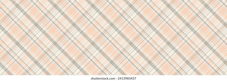 Kid check texture vector, fuzzy textile seamless background. Glen pattern tartan plaid fabric in light and pastel grey color.