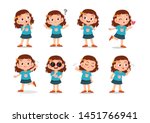 kid child expression vector illustration set bundle