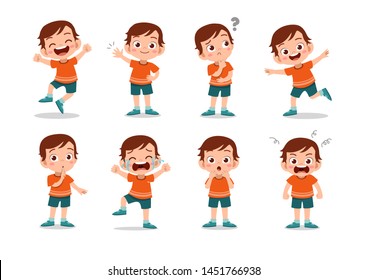 kid child expression vector illustration set bundle - Shutterstock ID 1451766938