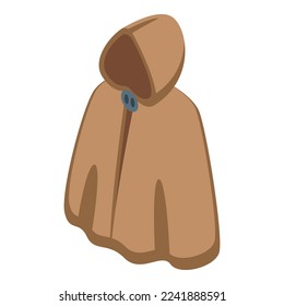 Kid cloak icon isometric vector. Vampire cape. Super hero