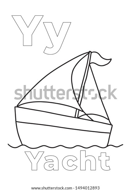 coloring book yacht