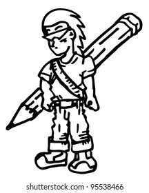 Kid comic style