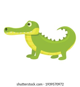Kid crocodile icon. Cartoon of Kid crocodile vector icon for web design isolated on white background