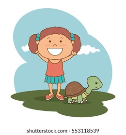 kid with cute mascot