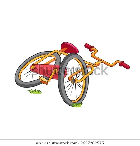 kid cycle fell on road