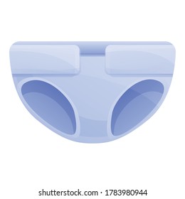 Kid diaper icon. Cartoon of kid diaper vector icon for web design isolated on white background