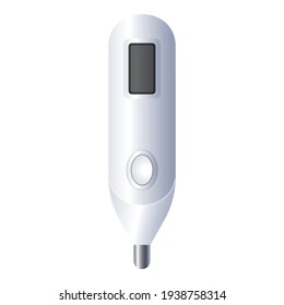 Kid digital thermometer icon. Cartoon of Kid digital thermometer vector icon for web design isolated on white background
