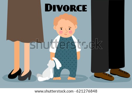 Kid with divorced parents