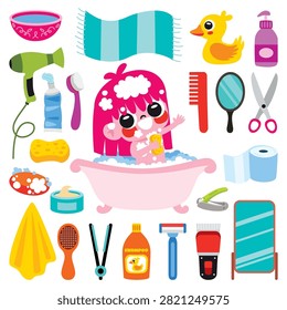 Kid Doing Personal Care Routine