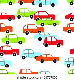 Dibujo de niños - fondo del coche sin inconvenientes