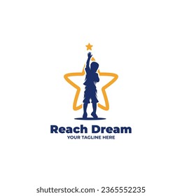 Kid dream logo design template