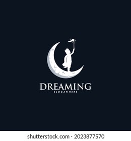 Kid Dream Logo design vector