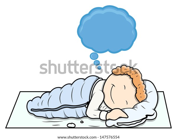 Kid Dreaming Cartoon Vector Stock Vector (Royalty Free) 147576554 ...