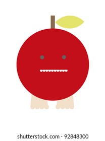 Kid dressing up as apple