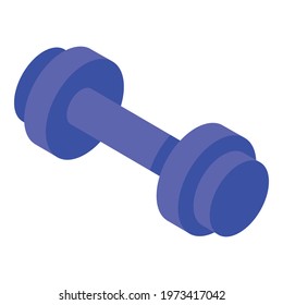 Kid dumbbell icon. Isometric of kid dumbbell vector icon for web design isolated on white background