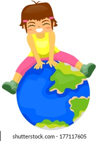 Kid Earth Day Girl