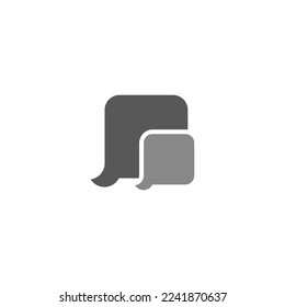 kid education lesson talk cute design logo vector