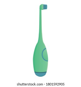 Kid electric toothbrush icon. Cartoon of kid electric toothbrush vector icon for web design isolated on white background