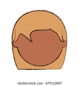 Kid faceless cartoon