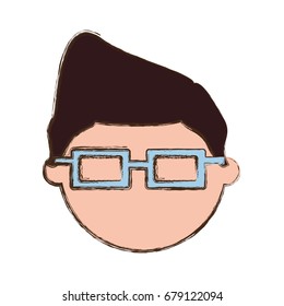Kid faceless cartoon