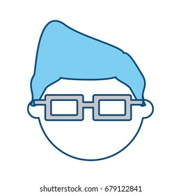 Kid faceless cartoon