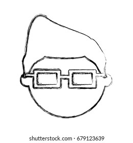 Kid faceless cartoon