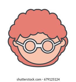 Kid faceless cartoon
