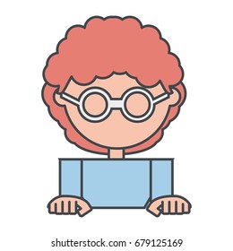Kid faceless cartoon