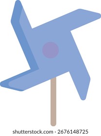 design de ícone plano de ventilador infantil
