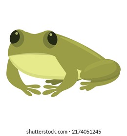 Kid frog icon cartoon vector. Cute animal. Jump baby
