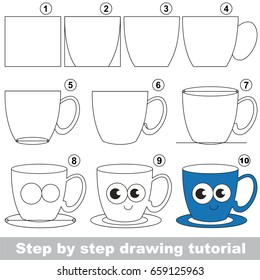 Kid game to develop drawing skill and easy gaming level for preschool kids  drawing educational tutorial for Funny Cup