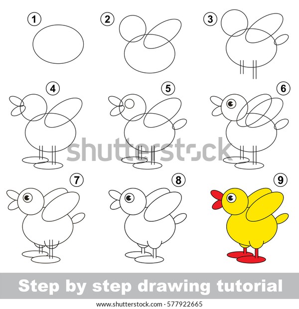 Kid Game Develop Drawing Skill Easy Stock Vector Royalty Free