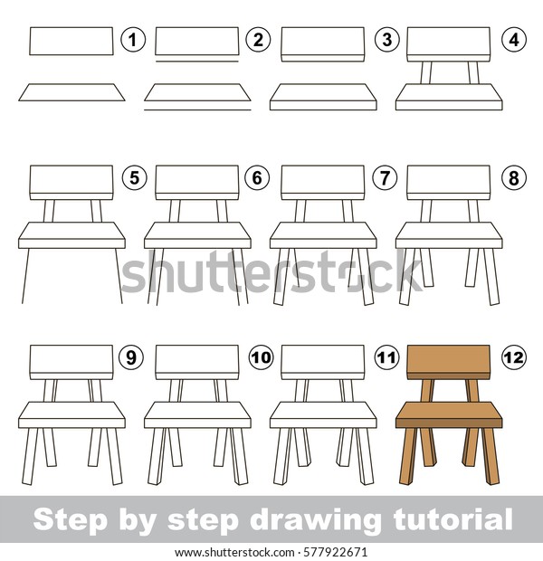 Wooden Chair Drawing For Kids  . I Particularly Like How You�vE Drawn The Wood Grain But What Happened To Your Paper?