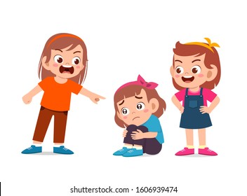 Kid Girl Bully Other Friend Bad Behavior