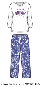 FRAUEN UND ZEHNTE PAJAMA-SET