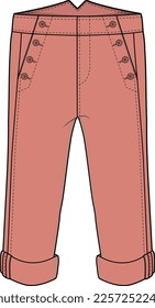 KID GIRLS AND TEENS BOTTOM WEAR PANT VECTOR