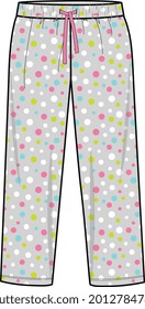 CHICAS POLKA DOT KNIT PAJAMAS