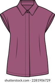 KID GIRLS WEAR TANK TOP VECTOR