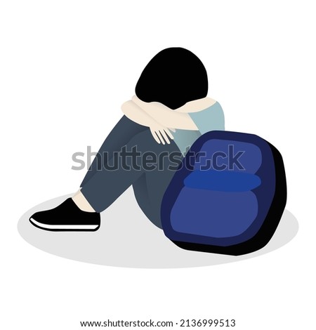 a kid got bullied and cried
