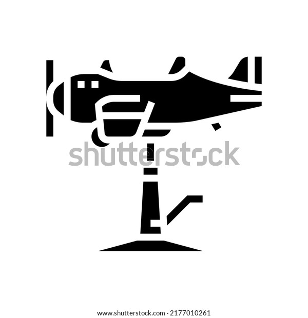 kid haircut chair\
plane glyph icon vector. kid haircut chair plane sign. isolated\
symbol illustration