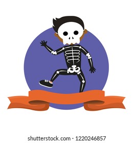 Kid with halloween costume
