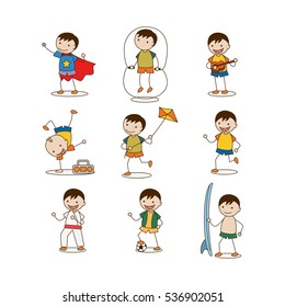 Kid hobby, Children playing, Kid doing their activities